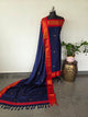 Kovilpattu soft silk set(4.5 mtrs)(Blue) -NA597