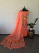 Silk cotton jamdhani set  - AV232