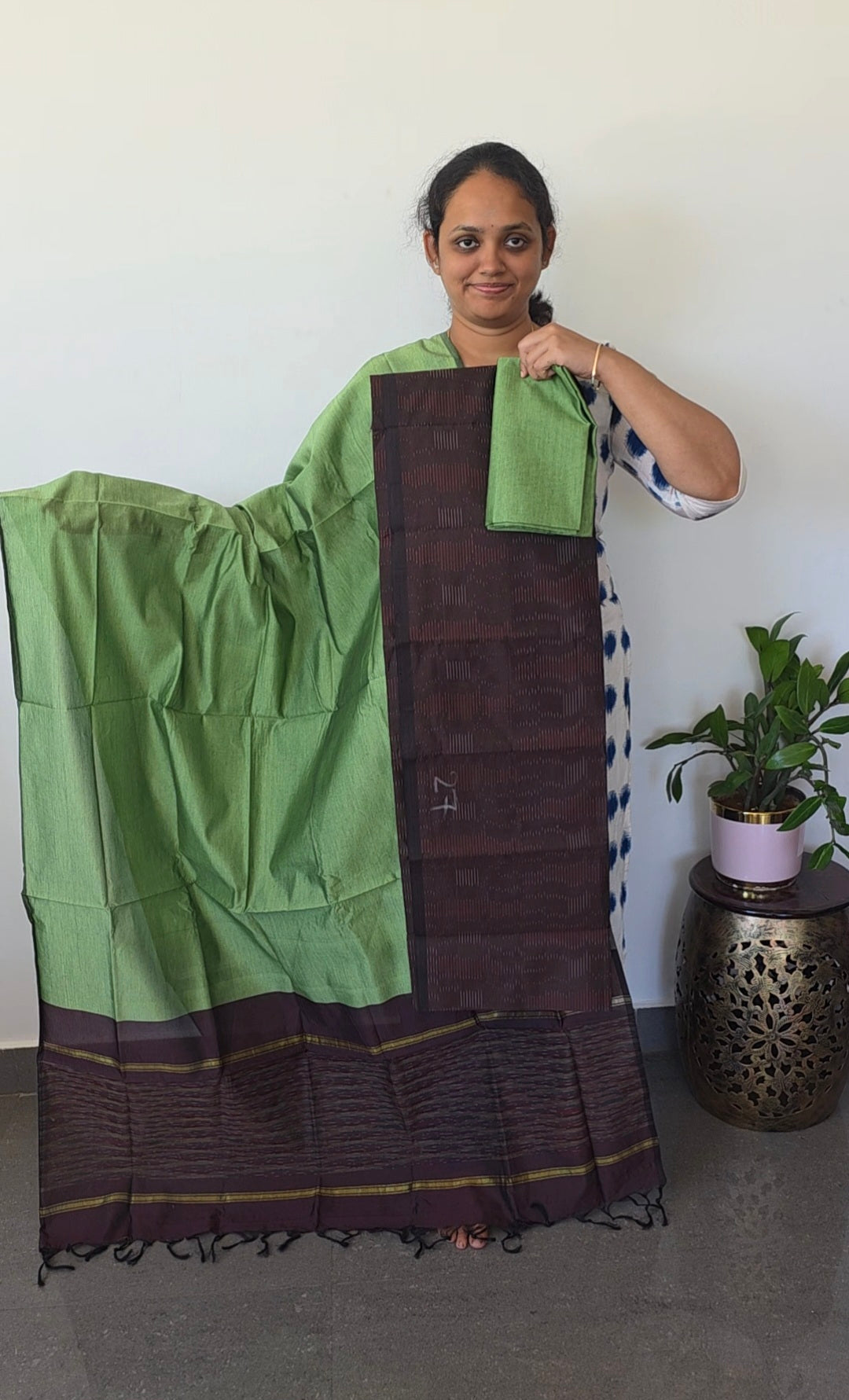 Pochampally full ikkat sico set - SZ262
