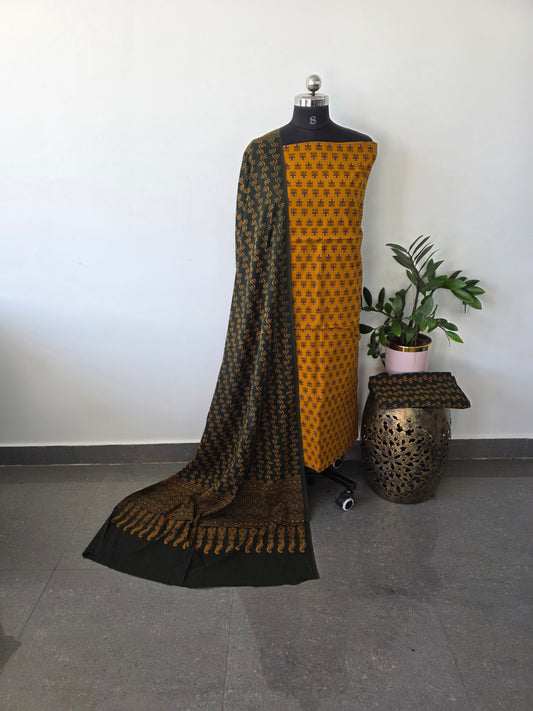 Heavy ajrakh cotton set  - Gu6