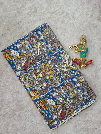 Pure kalamkari cotton running material - DK117