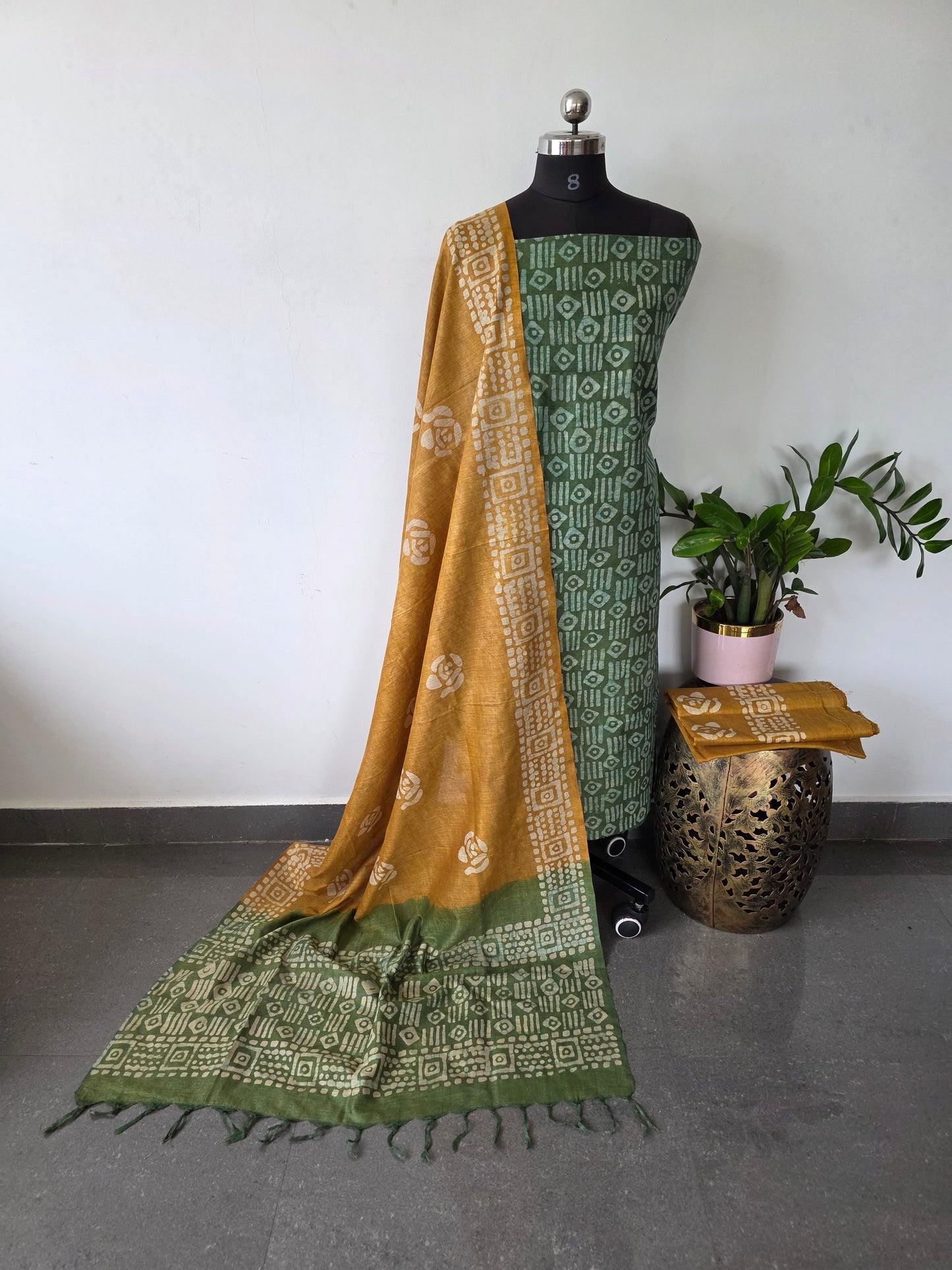 Bhagalpuri batik salwar set - BA321