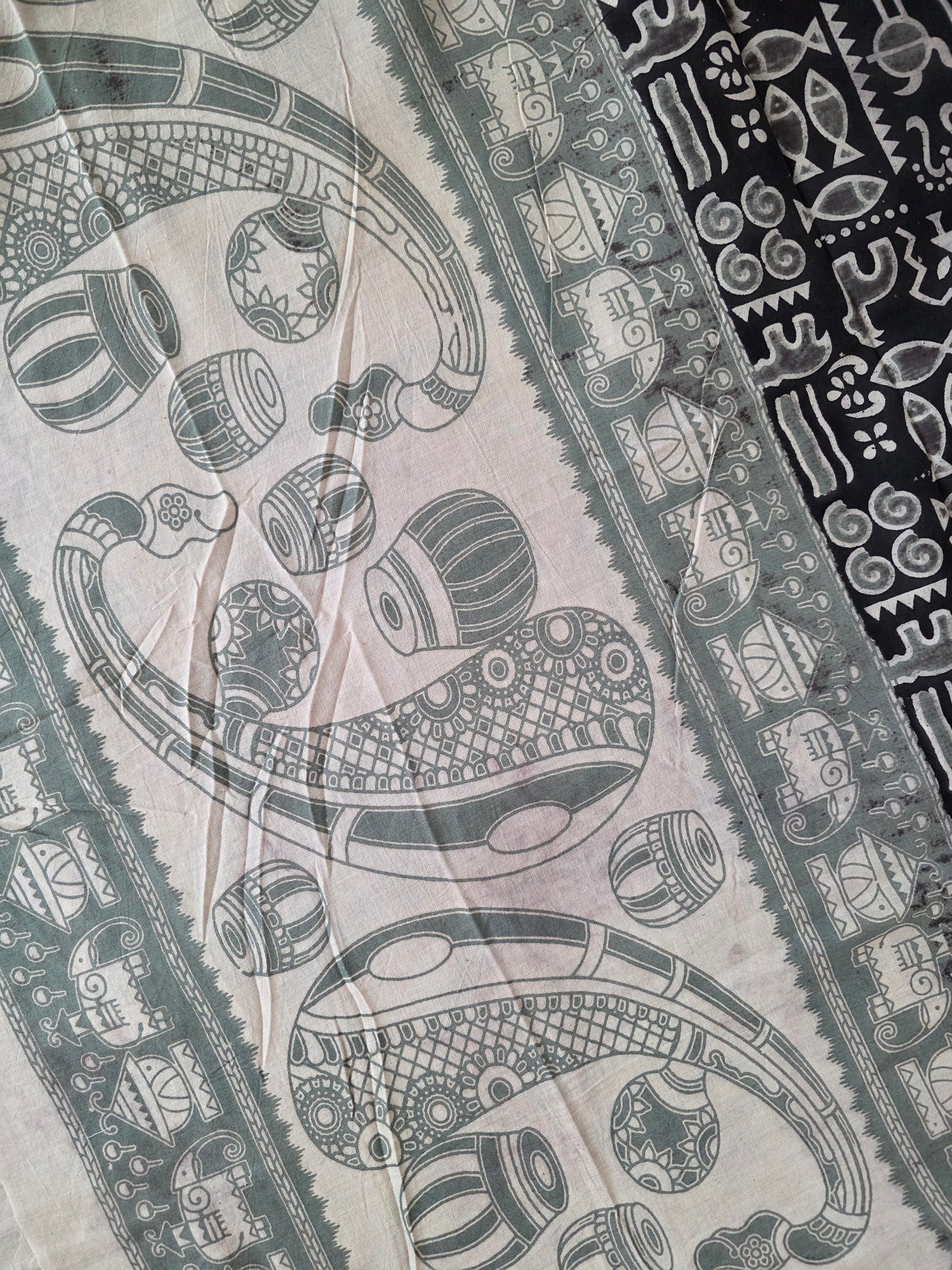 Pure Kalamkari Cotton Salwar Set (2.50 Metres) - Ak355