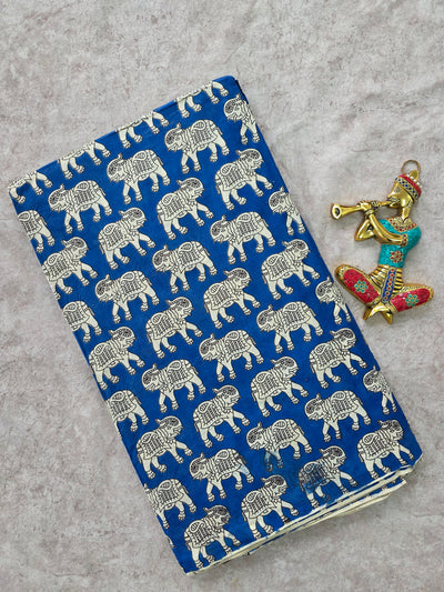 Pure kalamkari cotton running material - DK131