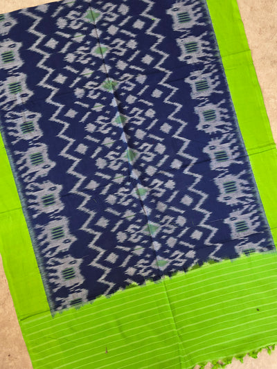 Handloom mercerised weft ikkat dupatta - KK125