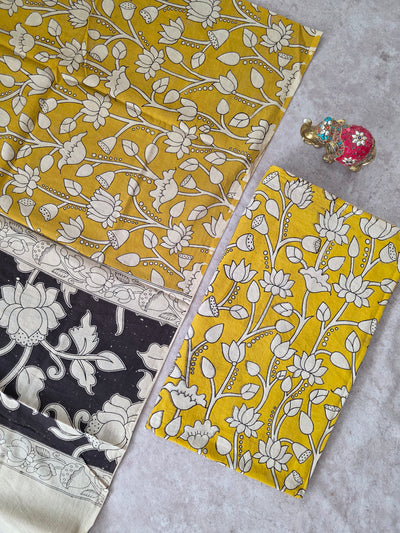 Pure Kalamkari Cotton Salwar Set (2.5 Metres) - Ak360