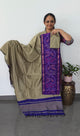 Pochampally sico set with ikkat damn - SD541