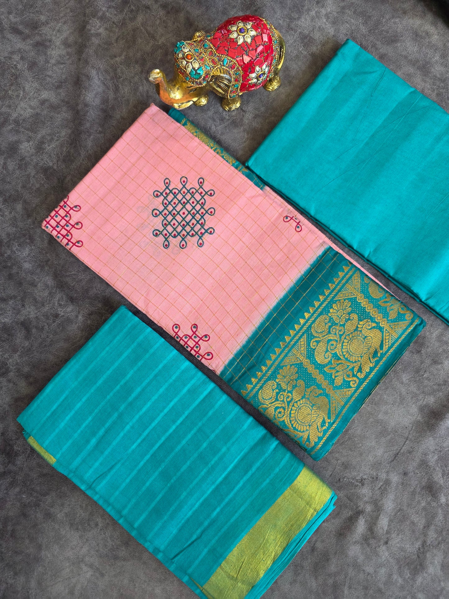Madurai sungudi Kolam zari kattam salwar - MS86