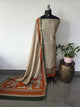 Kalahasthi Kalamkari-inspired Assam silk set - AS130