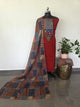 Premium kutch embroidery  mirror work cotton set-SA22