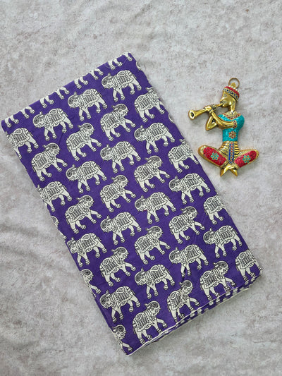 Pure kalamkari cotton running material - DK133