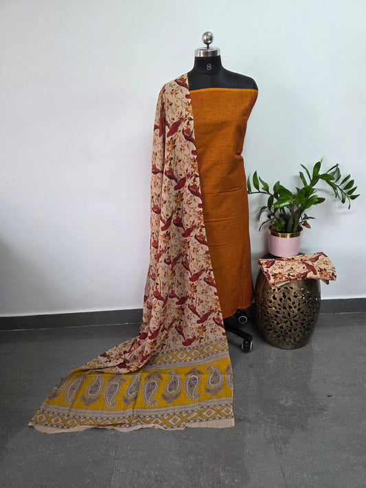 Authentic pure kalamkari cotton set - AK202