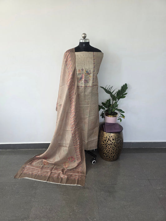 Fancy tussar silk set - 29