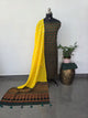Handcrafted ajrakh cotton set with bandhini duppatta(Green)-HZ370