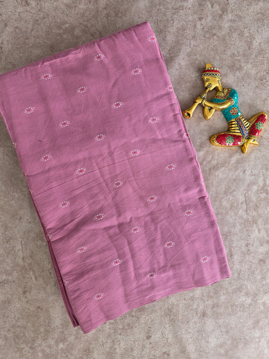 Prewashed Pure handloom cotton running material ( 0.5 mtrs ) - HRM136