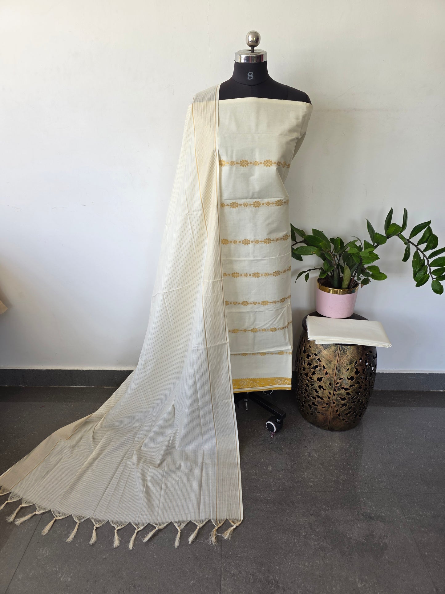 Kerala kasavu salwar set - KKS5