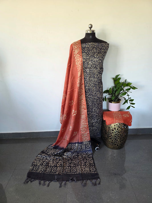 Bhagalpuri batik salwar set - BA182