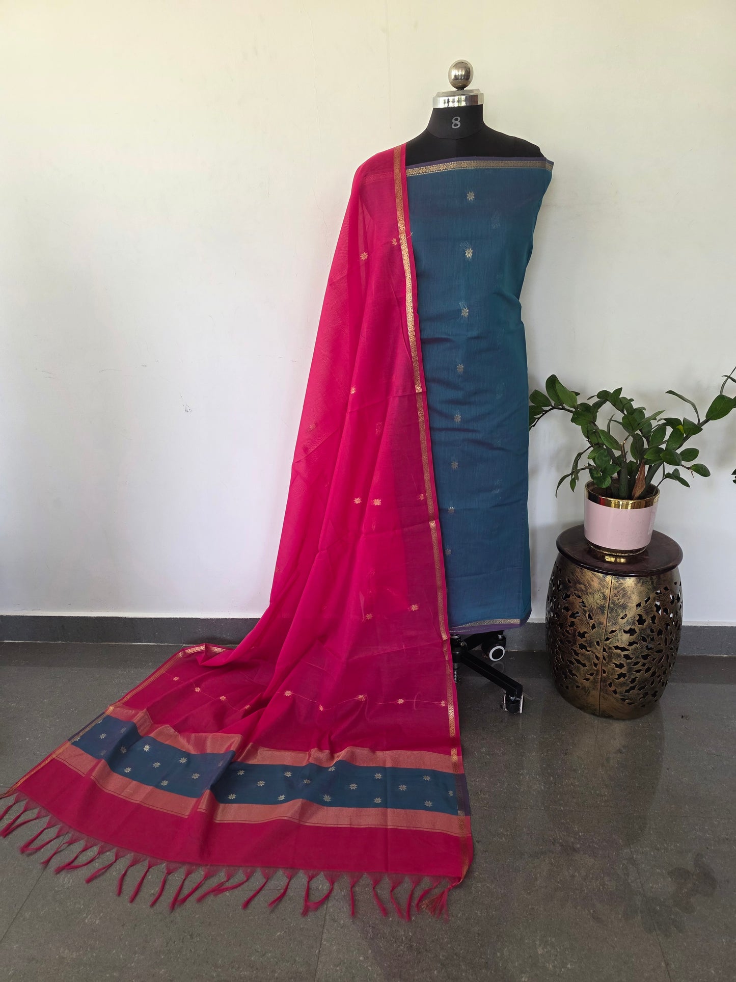 Semi Maheshwari silk salwar set - SM183