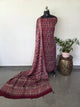 Handcrafted ajrakh modal silk set - HZ280