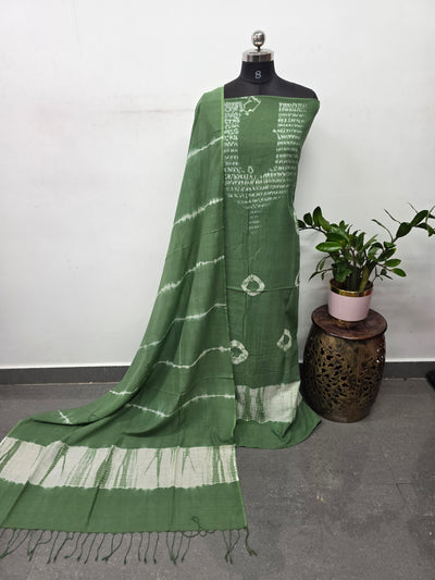 Handcrafed Mul cotton shibori dyed salwar set - BAA85