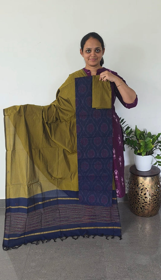 Pochampally full ikkat sico set - SA49