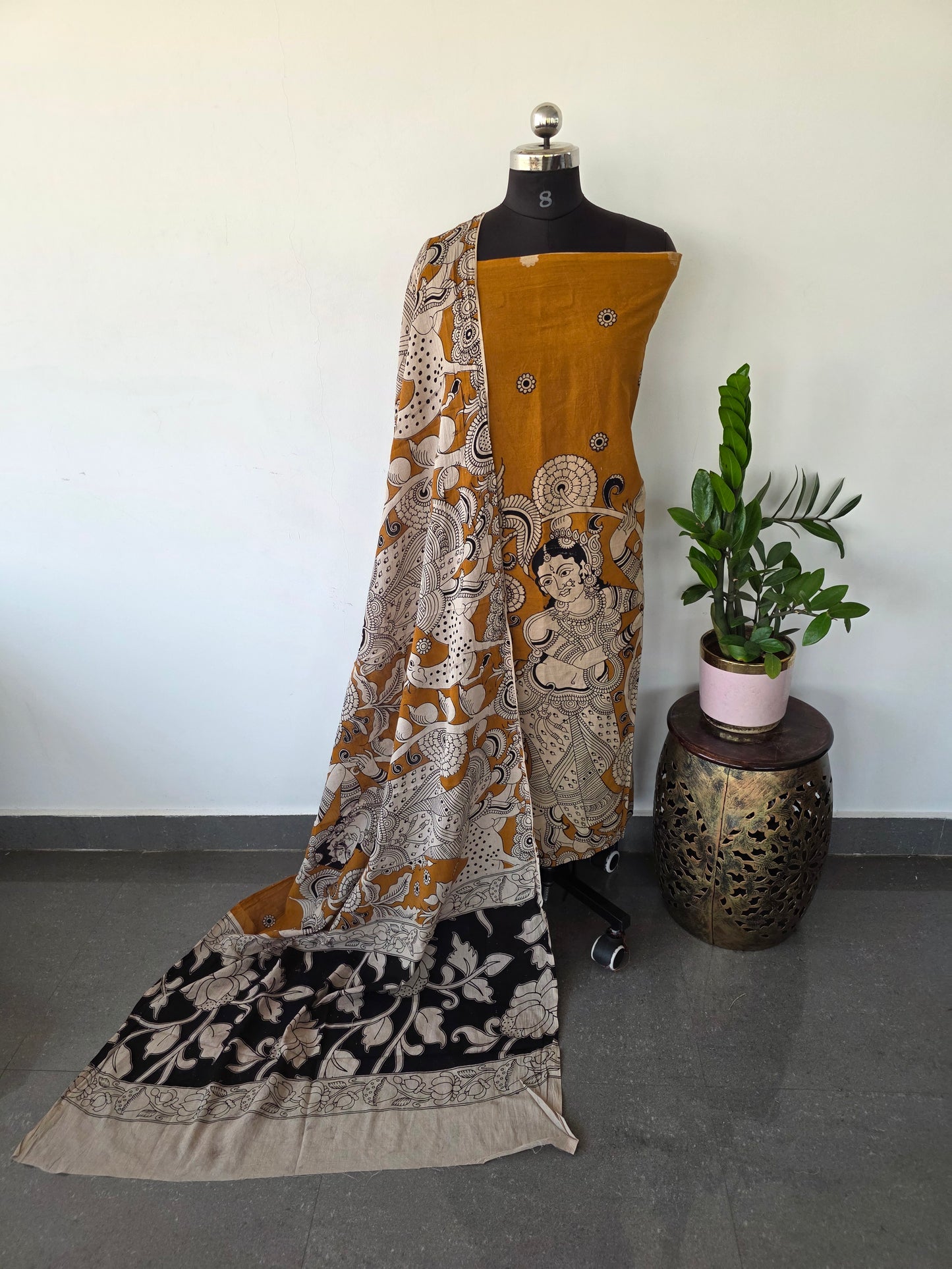 Pure kalamkari cotton salwar ( 2 pc set ) - AK129
