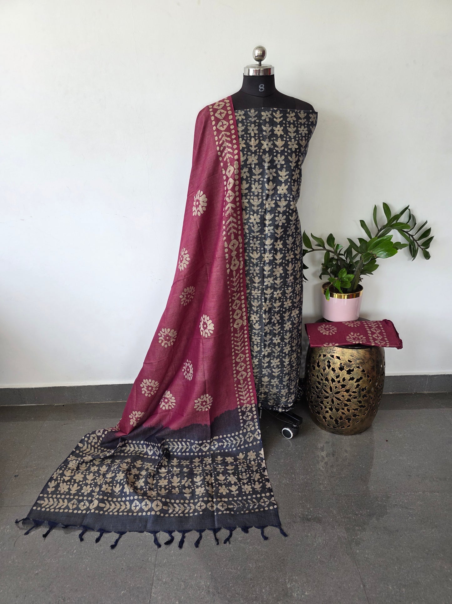 Bhagalpuri batik salwar set - BA461
