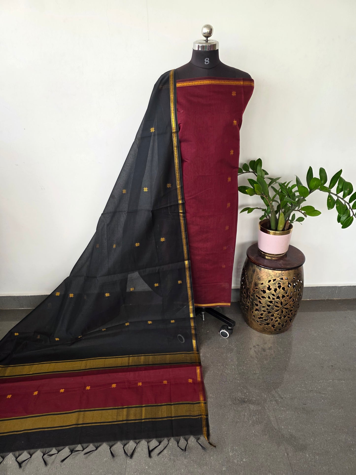 Semi Maheshwari silk salwar set - SM78