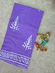 Handblock Jaipuri pure cotton saree - JA514