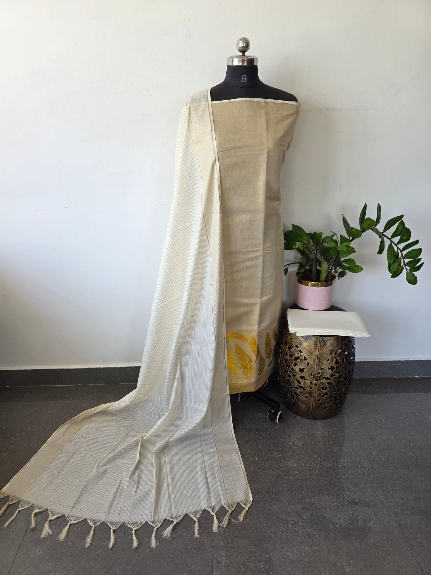 Kerala kasavu salwar set - KKS9