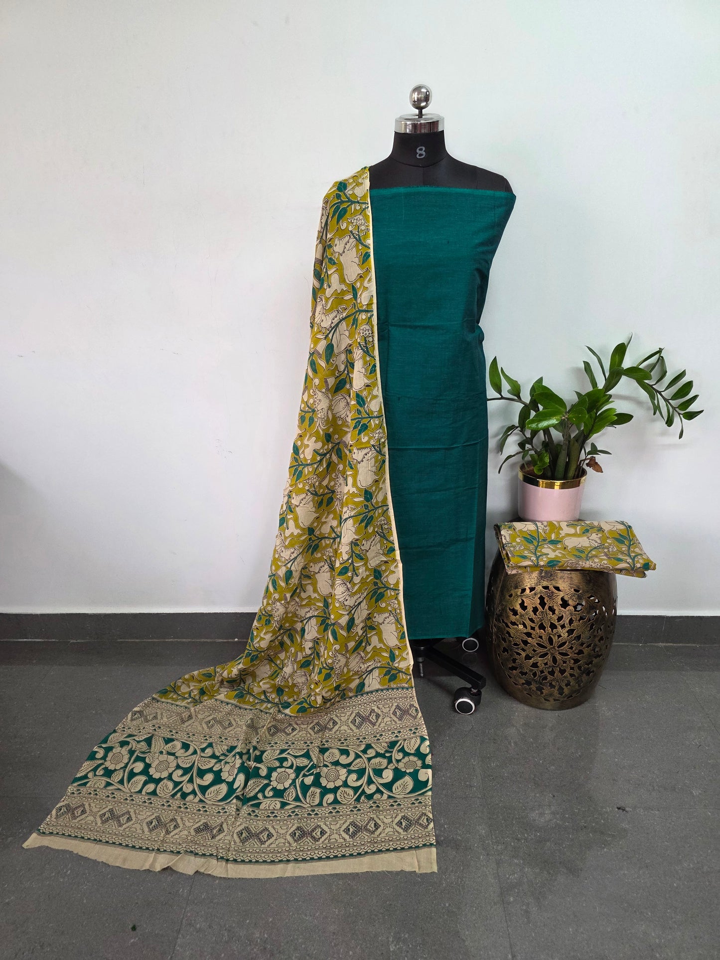 Authentic pure kalamkari cotton set - AK201