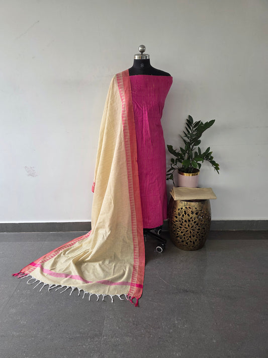 Bhagalpuri katan khadi cotton salwar set  - BK9