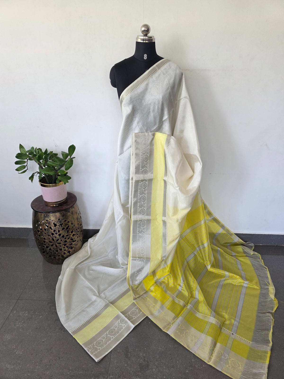 Premium semi mangalagiri pattu saree - MAA220