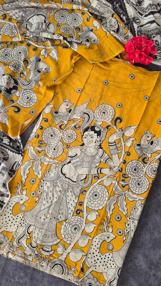 Pure kalamkari cotton salwar ( 2 pc set ) - AK128