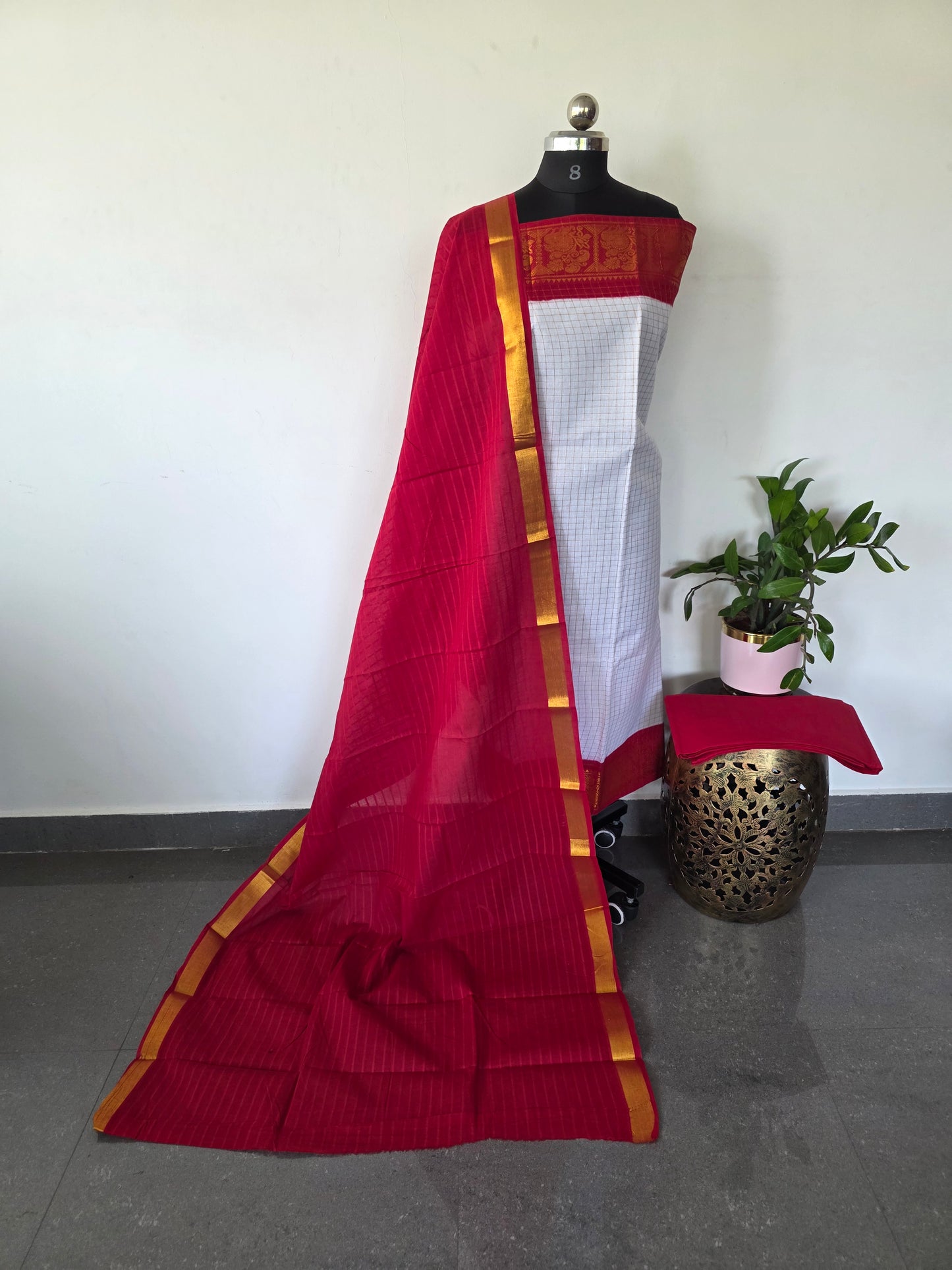 Madurai sungudi zari kattam salwar set -MS71