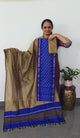 Pochampally sico set with ikkat damn - SD513