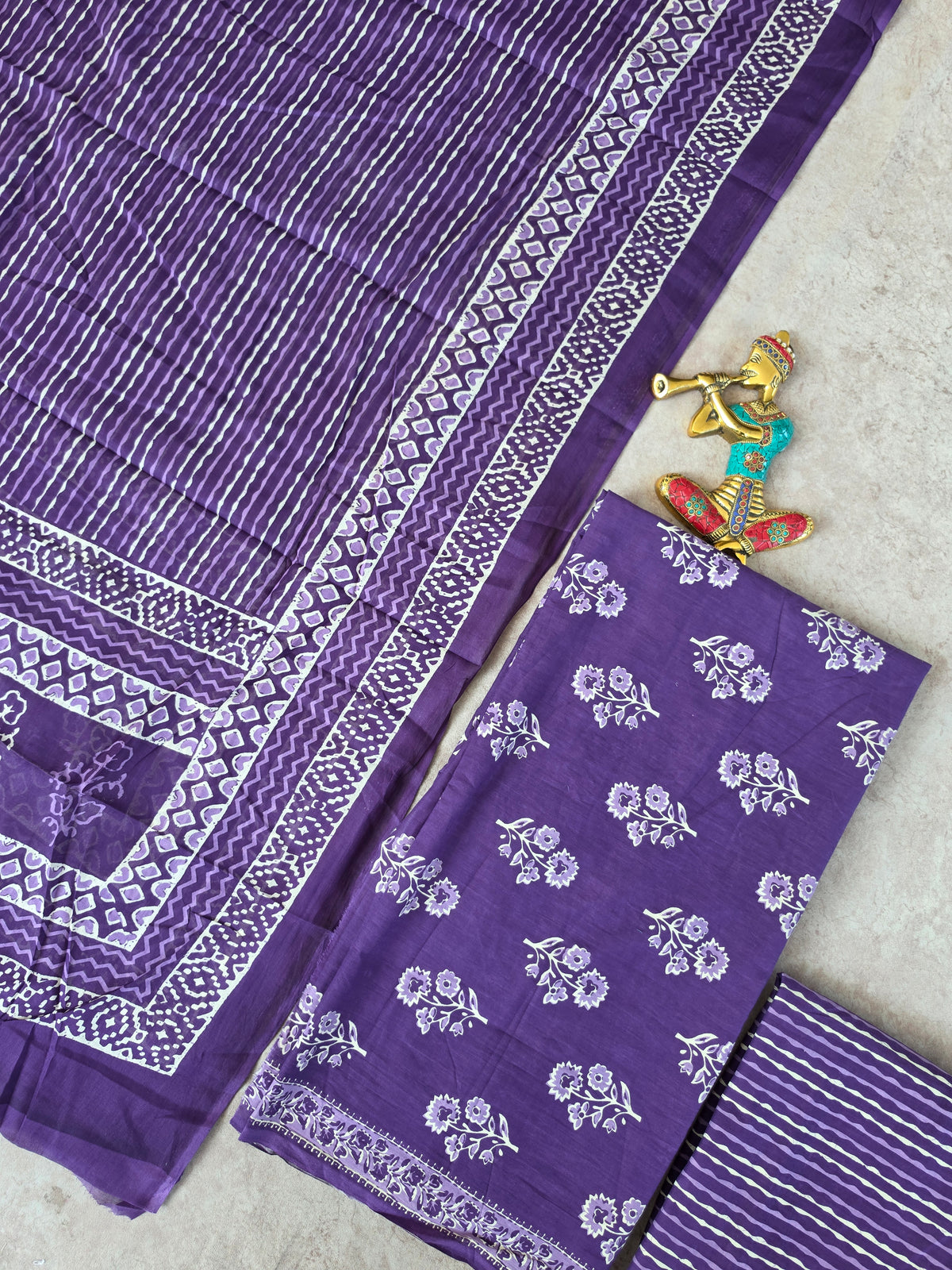 Jaipuri cotton salwar set - JA624