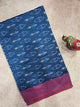 Mercerised warp ikkat saree - WW299