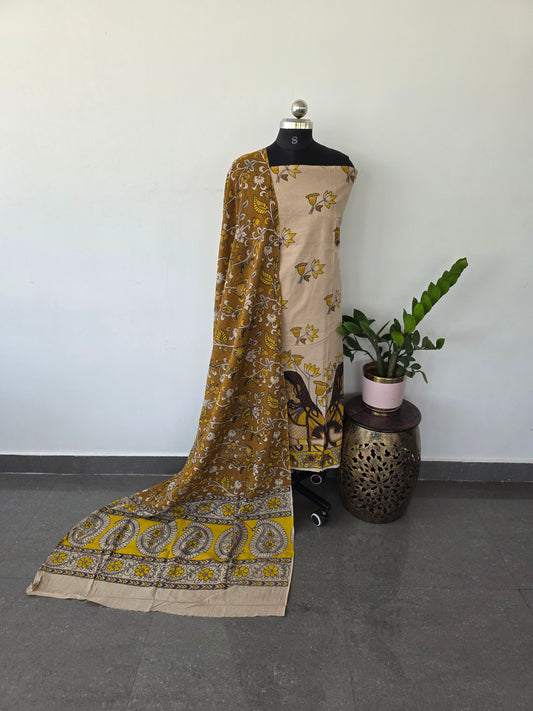 Authentic pure kalamkari cotton set- AK78
