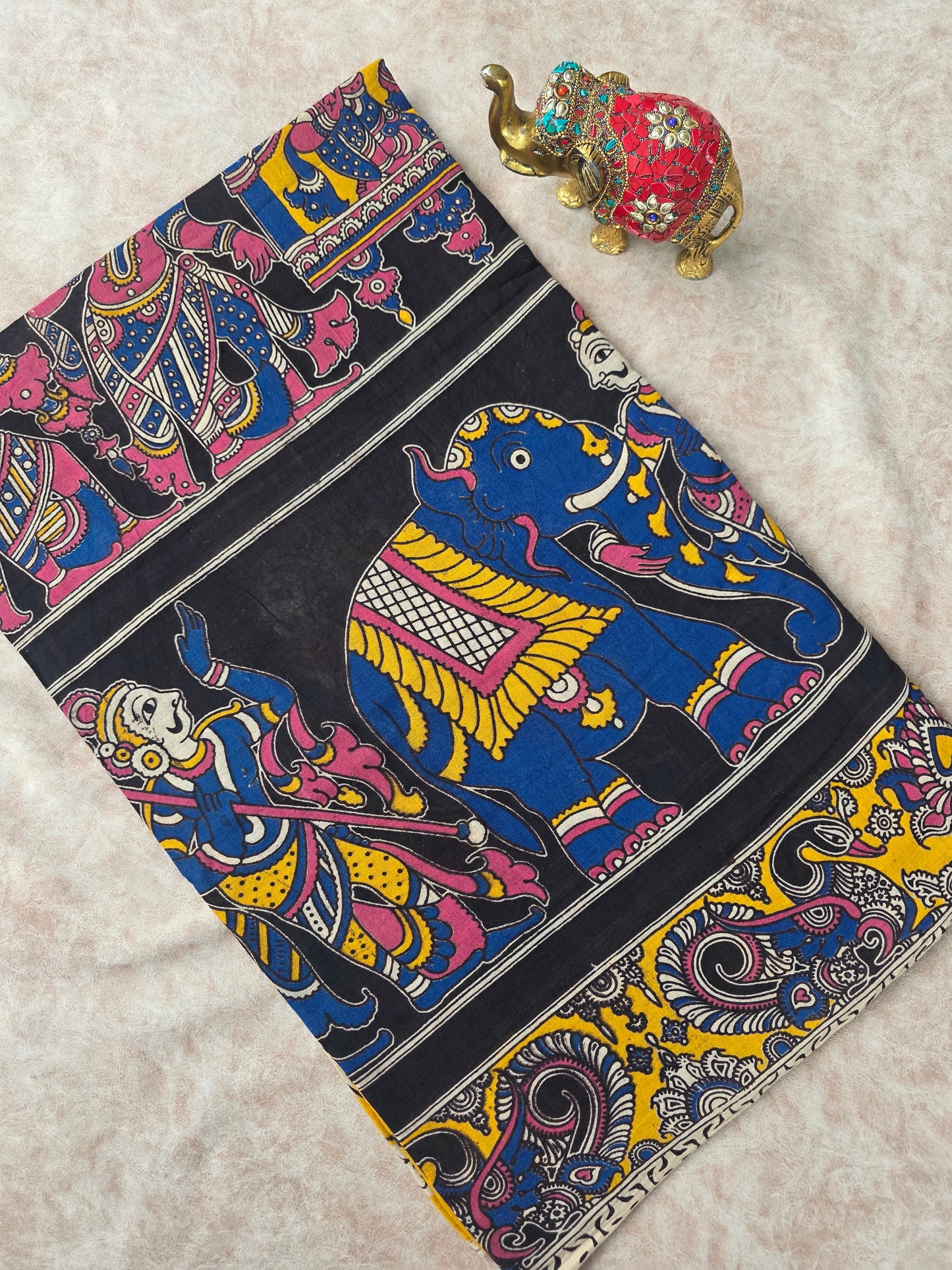 Pure kalamkari cotton saree - 4