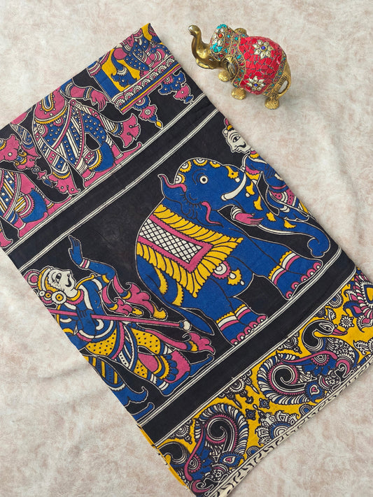 Pure kalamkari cotton saree - 4