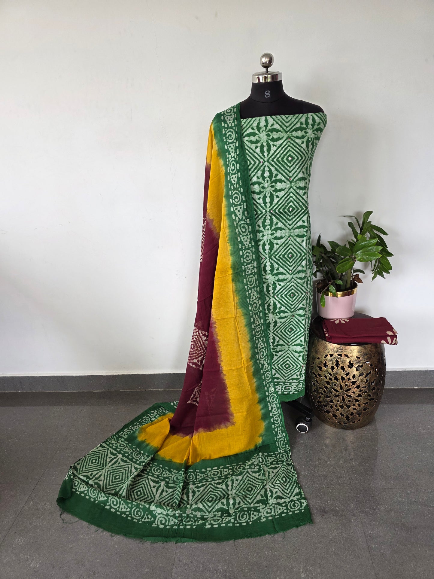 Rangoli pure batik cotton set - BA300