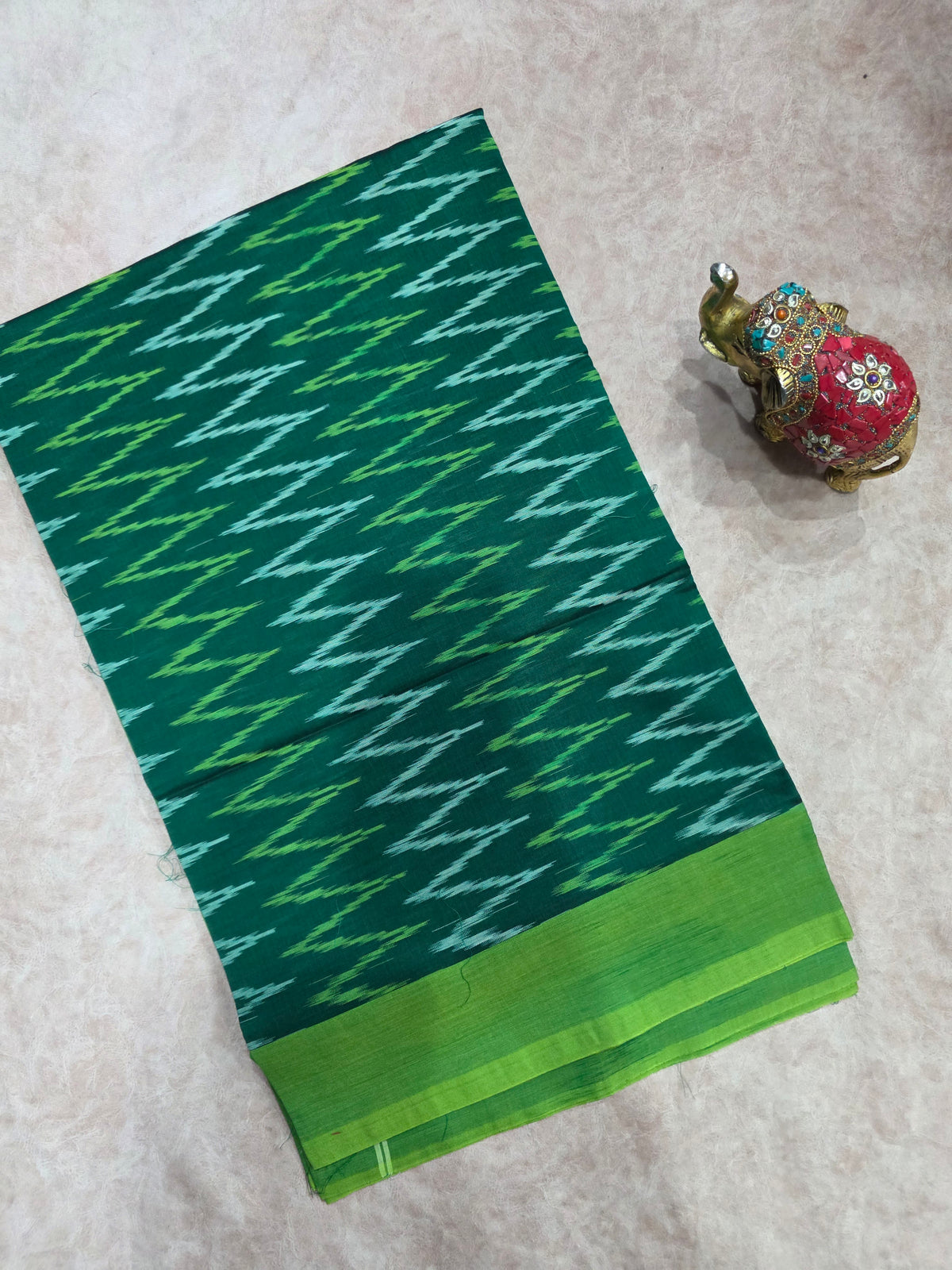 Mercerised warp ikkat saree - WW285