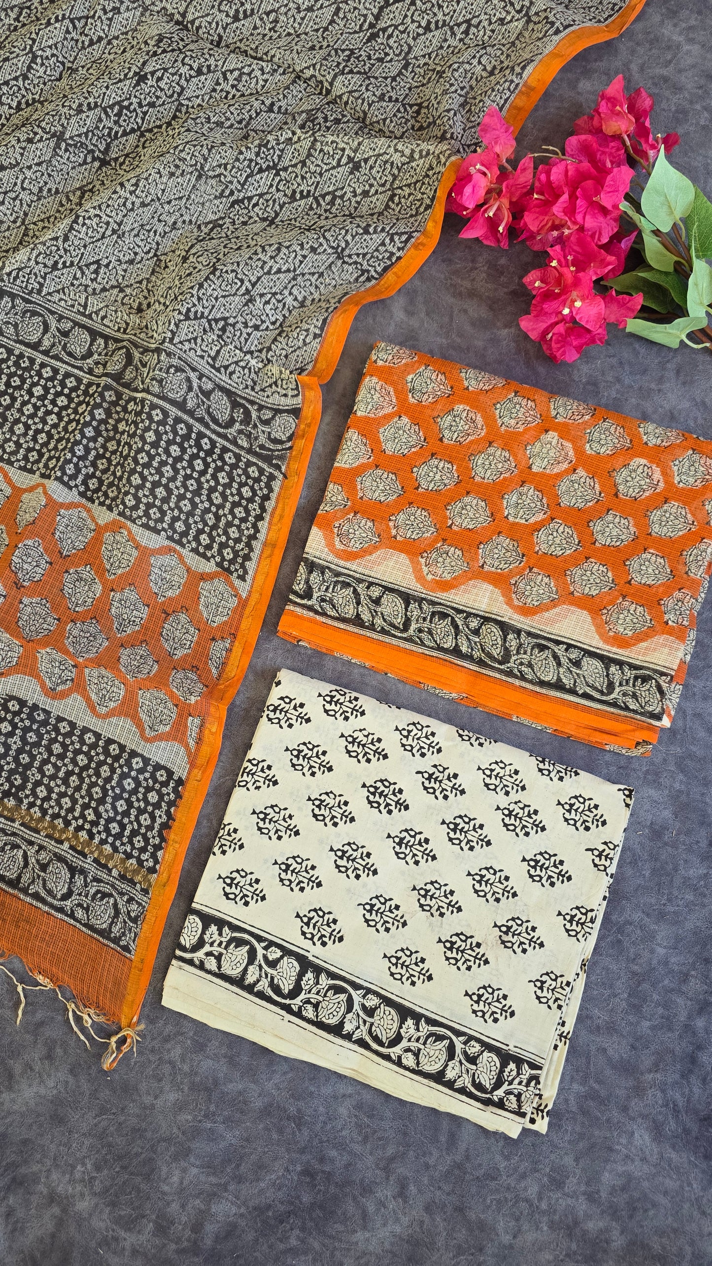 Handblock Jaipuri Kota doria set - JA278