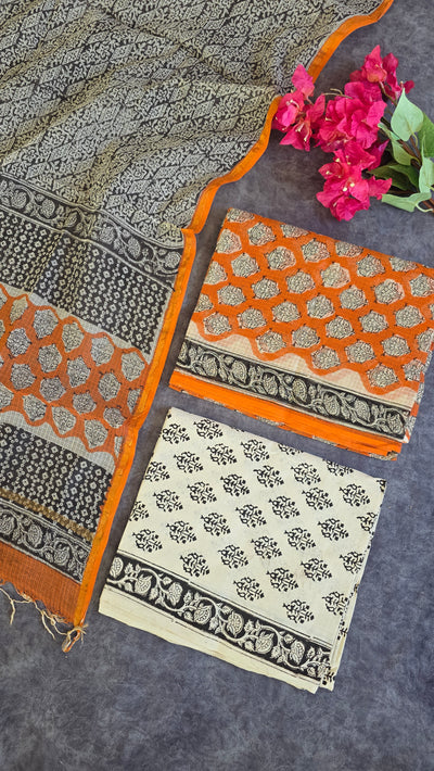 Handblock Jaipuri Kota doria set - JA278