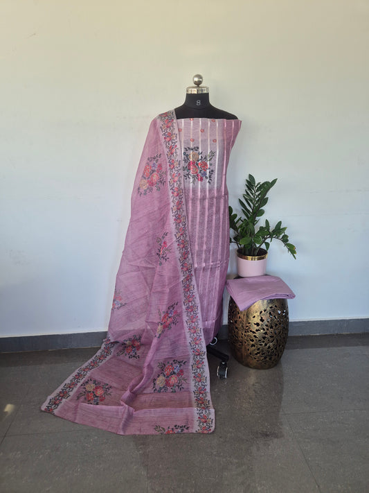 Soft linen set with Jari lines  - SJ7