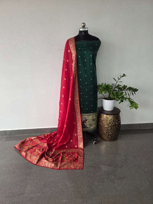 Fancy paithani silk set - UB16