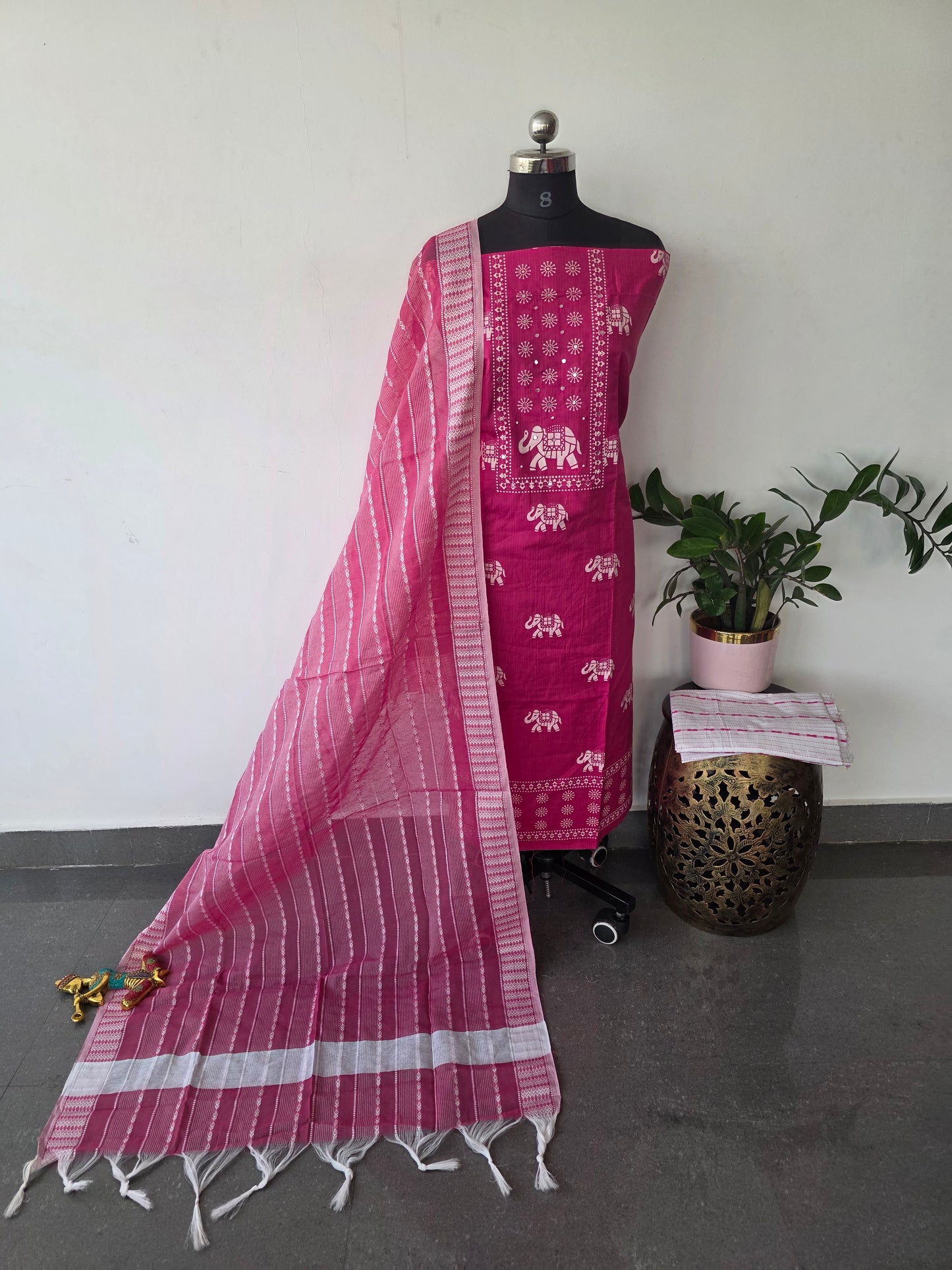 Regular/office wear pure cotton set - AS118