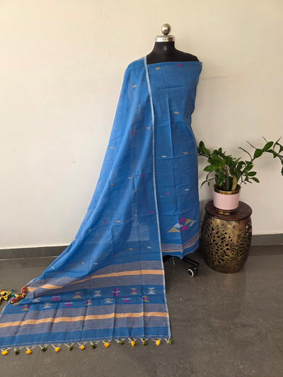 Semi muslin jamdhani salwar set - JMM465