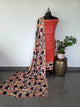 Handloom fusion mangalagiri kalamkari gap border silk salwar set - AK282